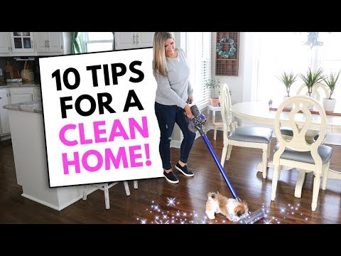 10 Tips For A Clean Home! Habits For Keeping A Clean House⭐