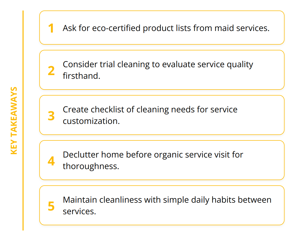 Key Takeaways - Organic Maid Service Seattle: [Beginner's Guide]