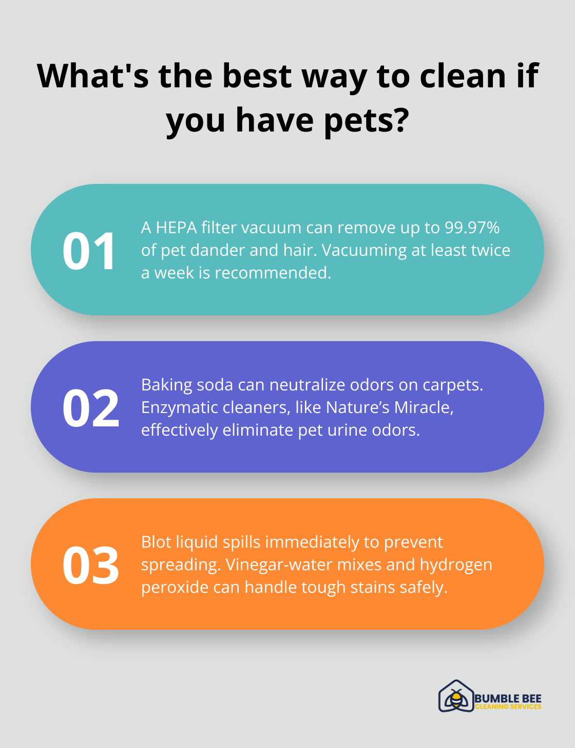 Fact - What's the best way to clean if you have pets?