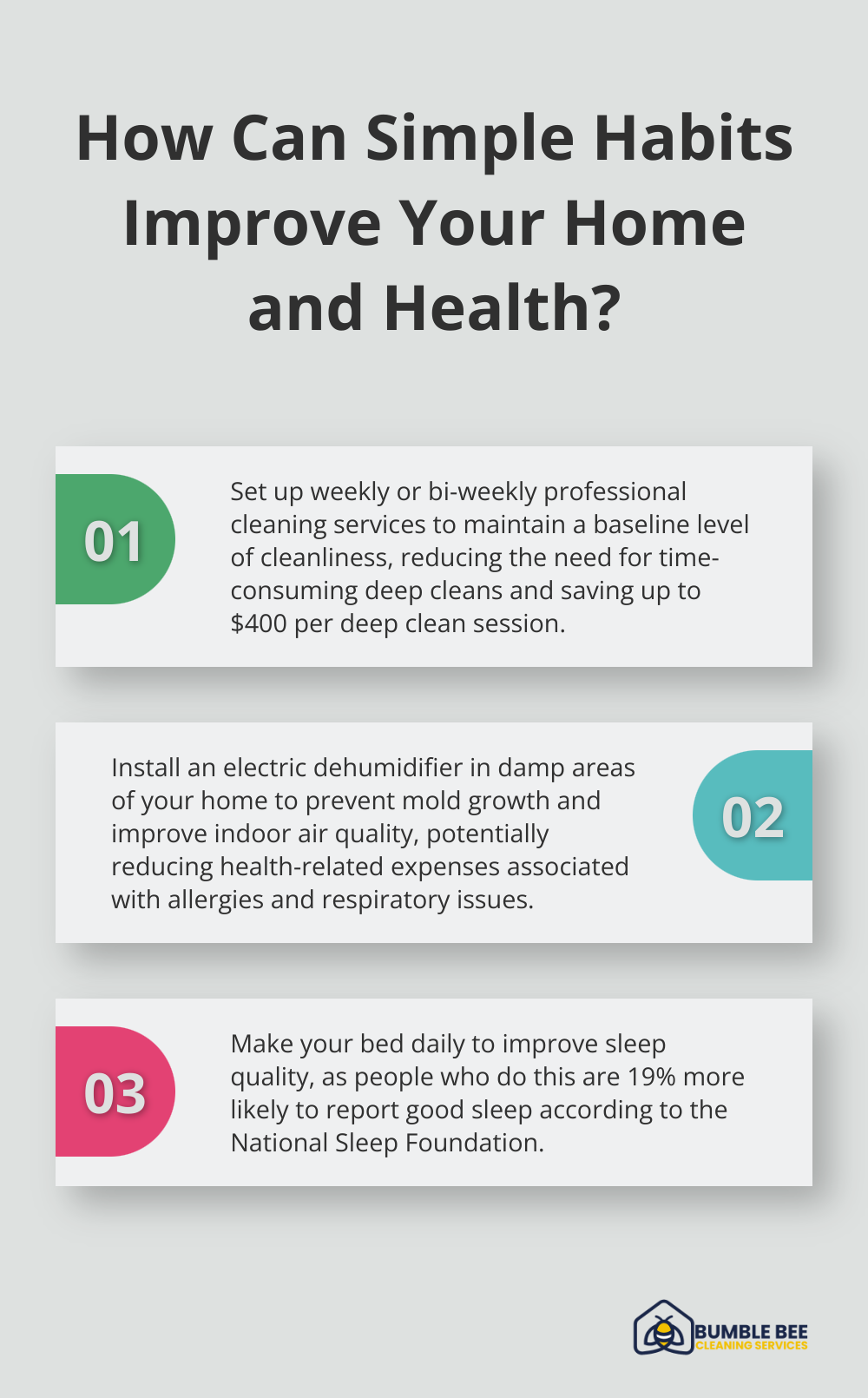 Infographic: How Can Simple Habits Improve Your Home and Health? - Scheduled home care