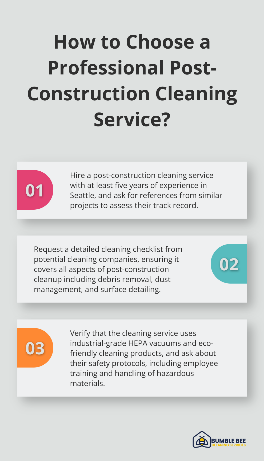 Infographic: How to Choose a Professional Post-Construction Cleaning Service? - Site cleanup